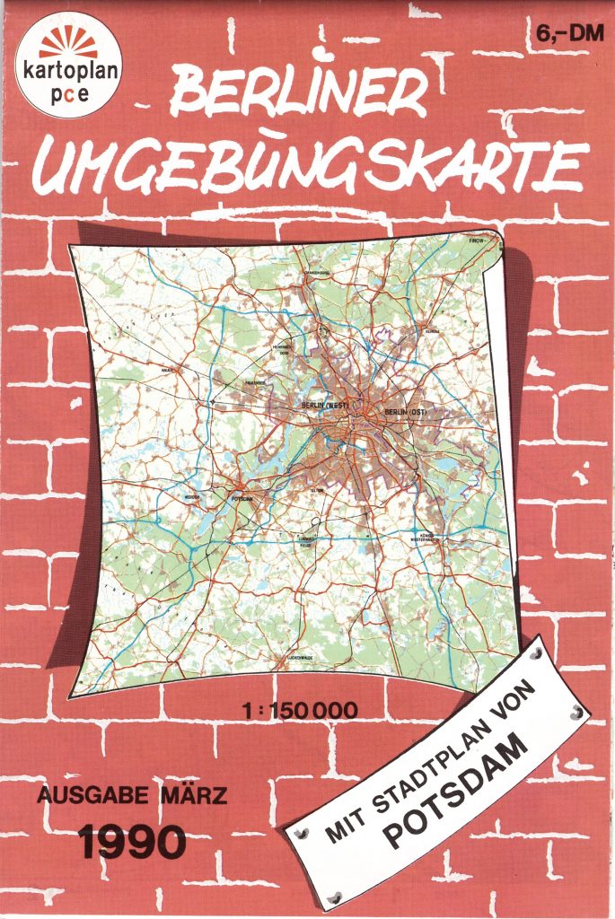 Berliner Umgebungskarte 1:150.000
kartoplan-pce 1990